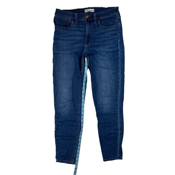 Madewell 9" Mid-Rise Skinny Patty Wash Blue Jeans Size 27 Stretch Denim M3003 - Picture 16 of 16